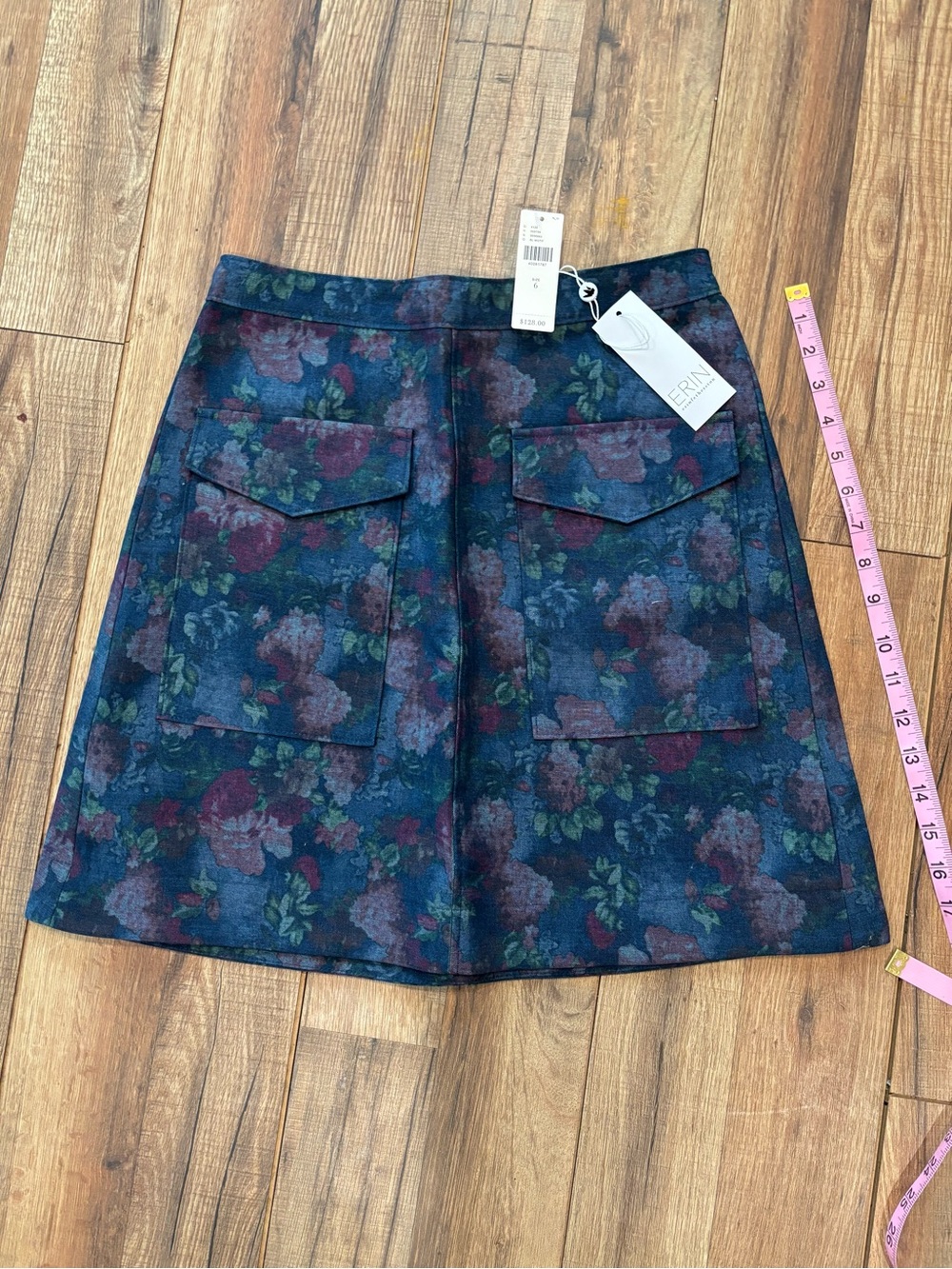 NWT ERIN by Erin Fetherston for Anthropologie Floral Mini Skirt Size 6 - Picture 4 of 6